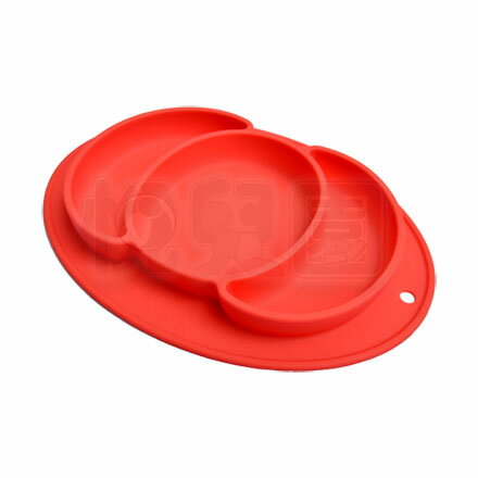 Expect 兒童矽膠餐盤(南瓜款) - 紅色【悅兒園婦幼生活館】