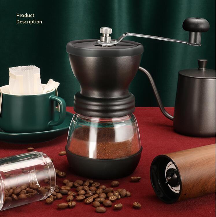 🔥樂天特惠🔥手動咖啡豆研磨機手動手搖磨豆機器具小型軸承定位家用手磨咖啡機小舖 全館免運