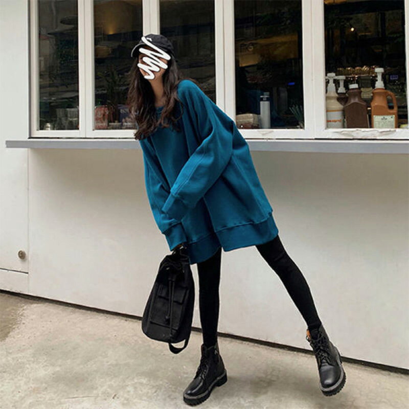 超火cec衛衣女秋冬waitmore寬松韓版潮ins慵懶風加絨加厚上衣外套