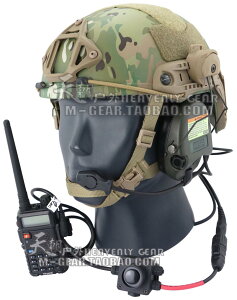 Z.Tac COMBAT款PTT美國J標大插口對講機戰術耳機發射按鍵開關