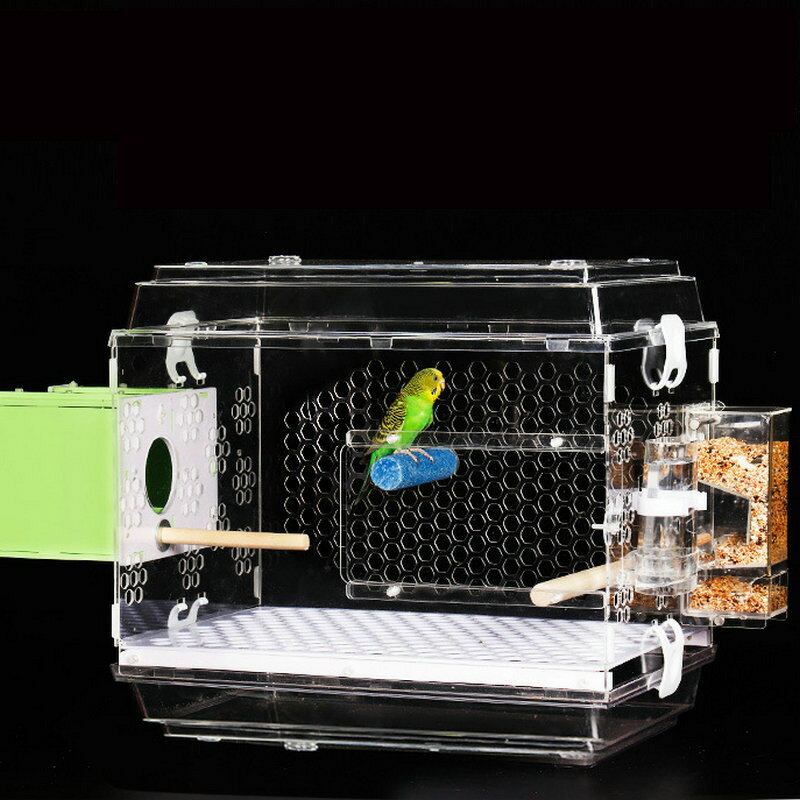 【透明可拆】鳥籠 鸚鵡籠 寵物籠 孵化箱 飼養箱 小寵用品 亞克力鳥籠 透氣防風 易清潔 鳥籠套餐 鸚鵡專用