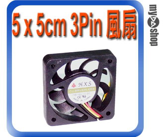 《DA量販店A》全新 散熱器用 5 x 5cm 散熱風扇 小3pin接頭 DC 12V 油封軸承 (23-043)