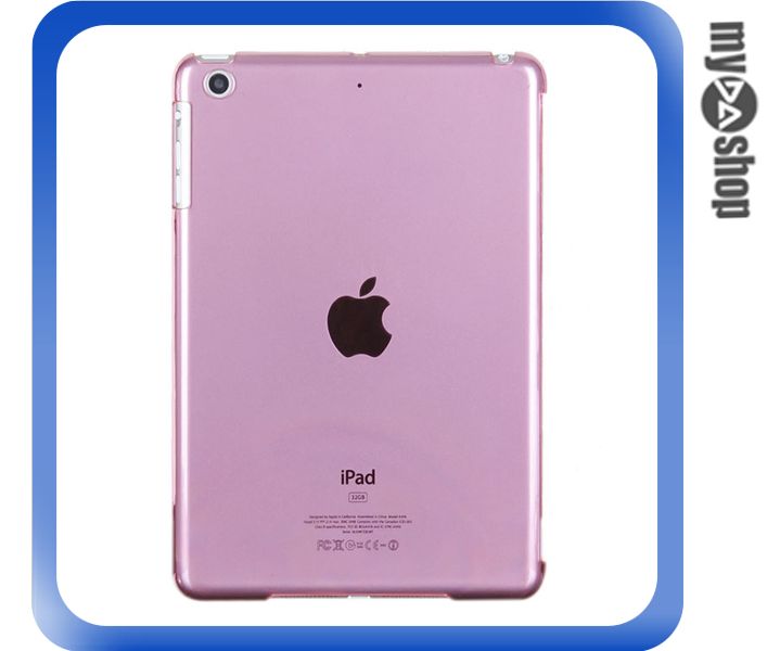 <br/><br/>  《DA量販店》ipad mini 透明 背蓋 保護殼 保護套 粉紅色(78-4297)<br/><br/>