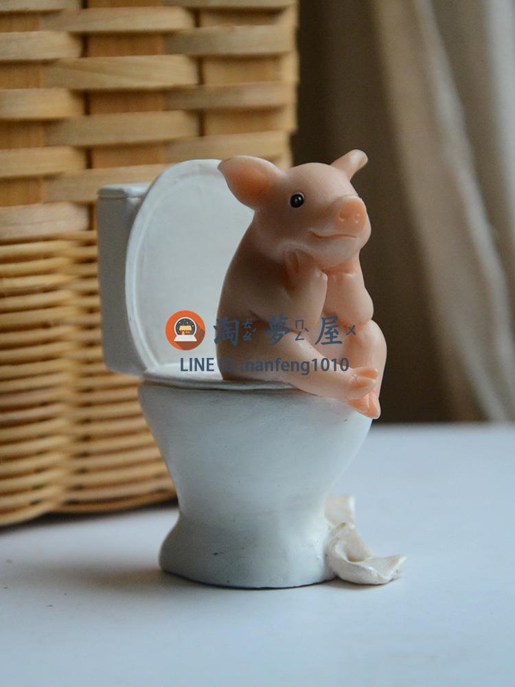 可愛小豬擺件仿真動物模型 卡通精致的禮物生日禮品【淘夢屋】
