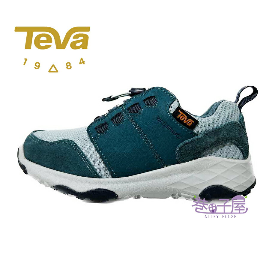 TEVA 童鞋 Arrowood 2 Low WP 防水 牛皮 運動鞋 機能休閒鞋 登山鞋 [TV1093991CATDP] 大西洋藍【巷子屋】
