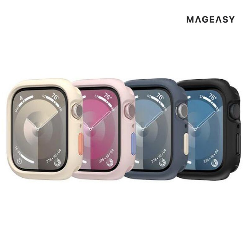 MAGEASY Apple Watch S4~S9/SE (40/41mm) (44mm/45mm) SKIN 手錶保護殼