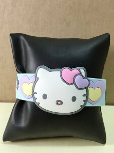 【震撼精品百貨】Hello Kitty 凱蒂貓 手環/手鍊-橡膠材質-藍花造型 震撼日式精品百貨