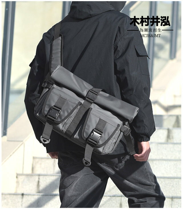 ㊣木村井泓 防撥水尼龍斜背包 肩背包 單肩包 側背包 郵差包 (WW2197)