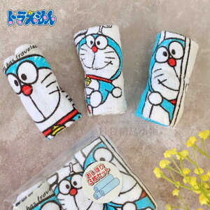 日本代購直送 D146 哆啦A夢 3入裝 小毛巾 手帕 純棉毛巾 I'm Doraemon 擦手巾 洗臉毛巾 泡湯毛巾