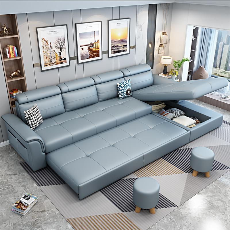 睿典家具北歐現代簡約沙發床小戶型客廳多功能兩用網紅折疊伸縮床
