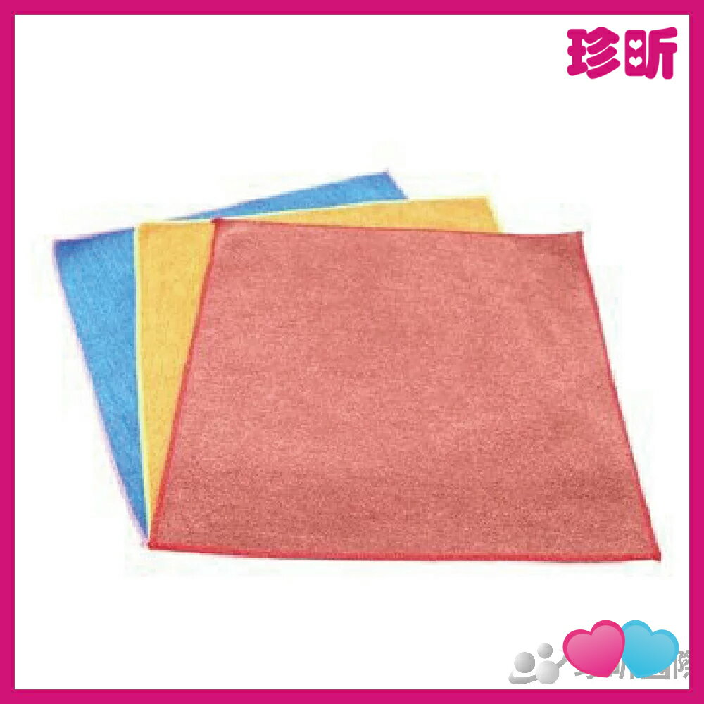 溫度居家【JS 珍昕】台灣製 超纖雙色吸水擦拭布 12入 約32x32cm 抹布