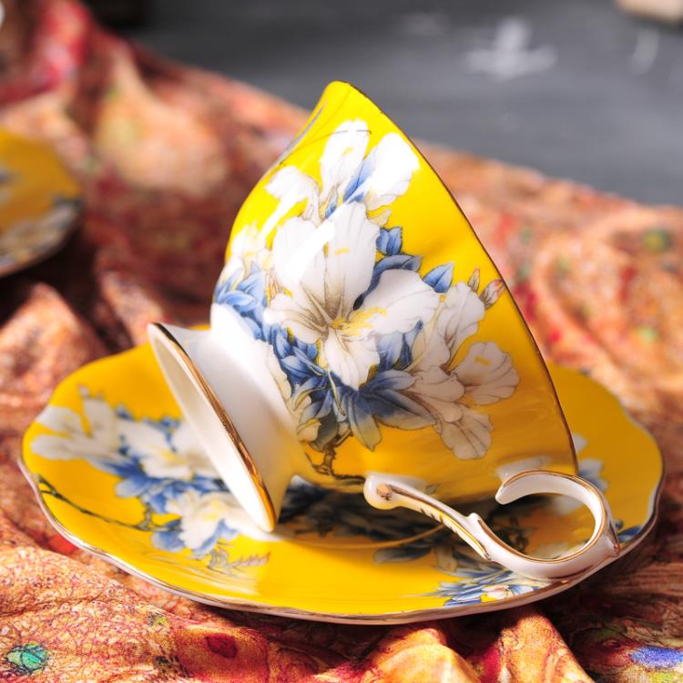 歐式宮廷風皇家咖啡杯碟套裝創意英式下午茶紅茶杯陶瓷❀❀城市玩家
