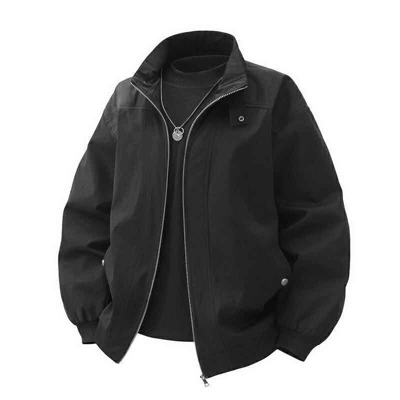 現貨+預購 軍裝外套休閒夾克-潮流飛行員純色寬鬆男外套3色74kn85【獨家進口】【米蘭精品】