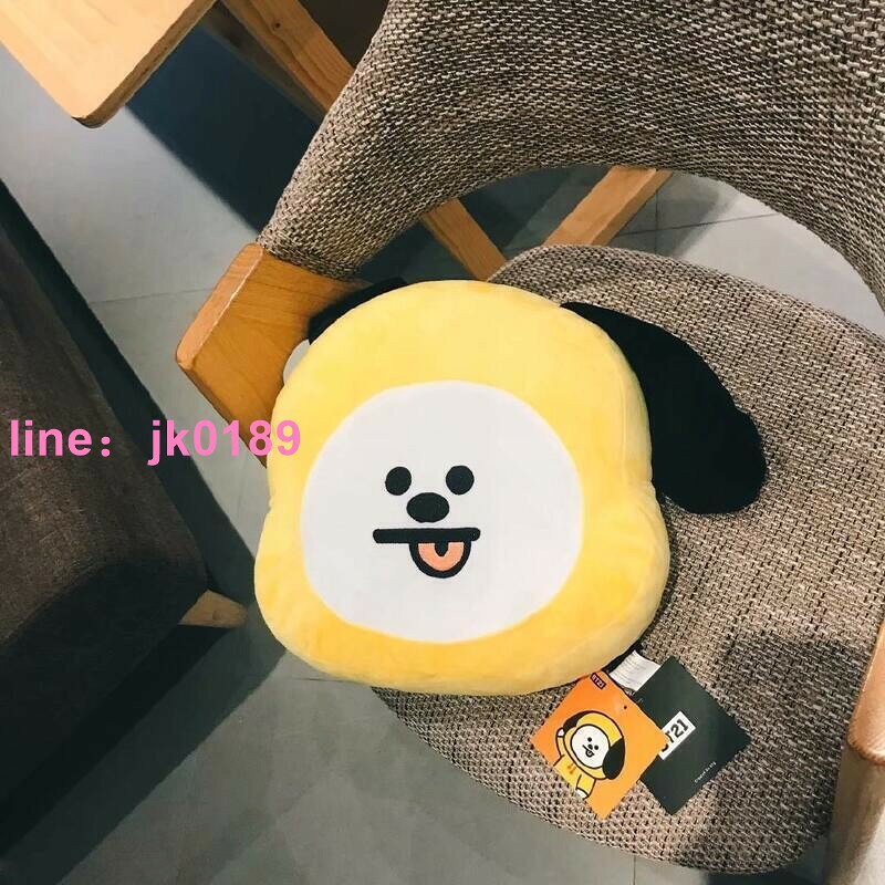 ┅送小禮物 韓國BTS抱枕公仔BT21娃娃防彈少年團靠墊靠枕3040CM 明星周邊