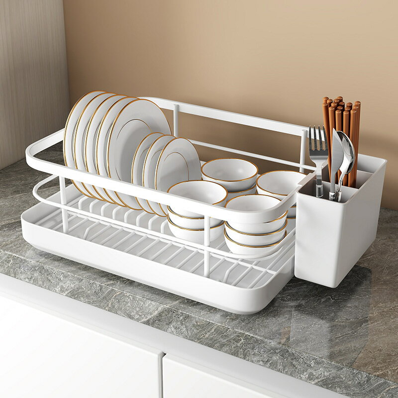 廚房碗碟碗盤瀝水架碗筷收納架臺面水槽置物架碗架放碗盤收納盒子