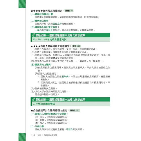 2016全新改版!地政士(專業科目四合一)─強登速成總整理 6