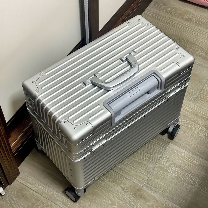 【攝影內膽專業防護】全鋁鋁鎂合金18寸上翻蓋攝影拉桿箱機長行李箱男女萬向輪登機箱20-貼心優衣家居