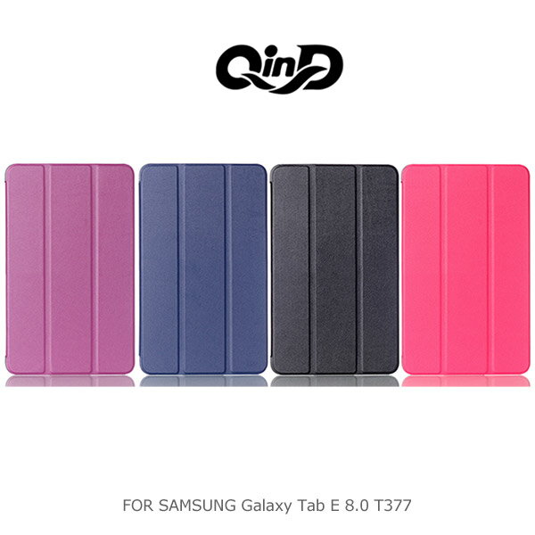  強尼拍賣~ QIND 勤大 Samsung Galaxy Tab E 8.0 T377 三折可立側翻皮套 可插卡 保護套 評價