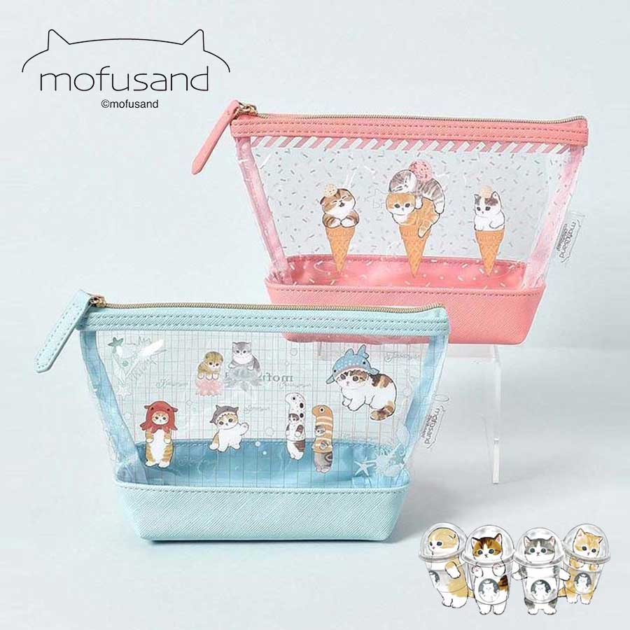 透明收納包-貓福珊迪 mofusand 日本進口正版授權