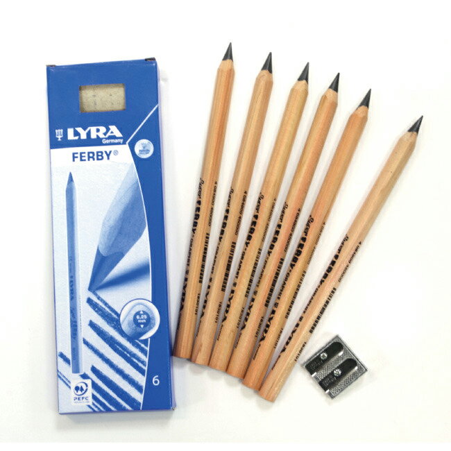 【德國LYRA】兒童三角原木鉛筆(17.5cm) 6入 產地：德國 ★加贈：原廠削筆器