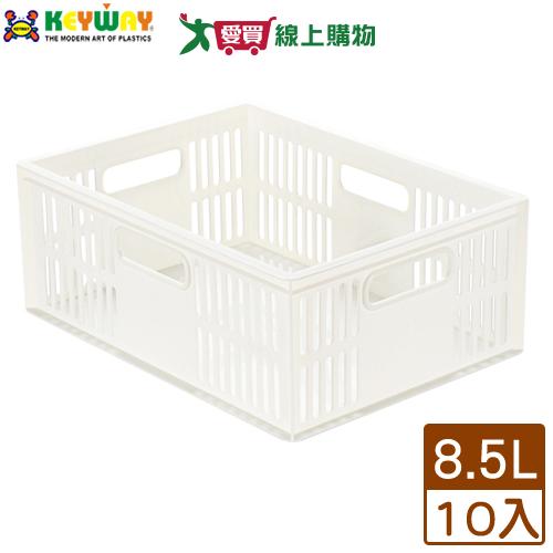 KEYWAY聯府 總理萬用籃(DT-25)【10件超值組】臺灣製 收納 置物 整理籃 可堆疊【愛買】