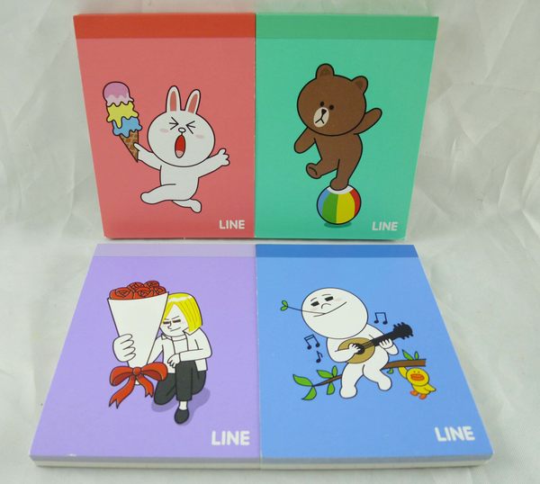 【震撼精品百貨】LINE FRIENDS 兔兔、熊大、饅頭人、詹姆士 小便條 共4款 震撼日式精品百貨