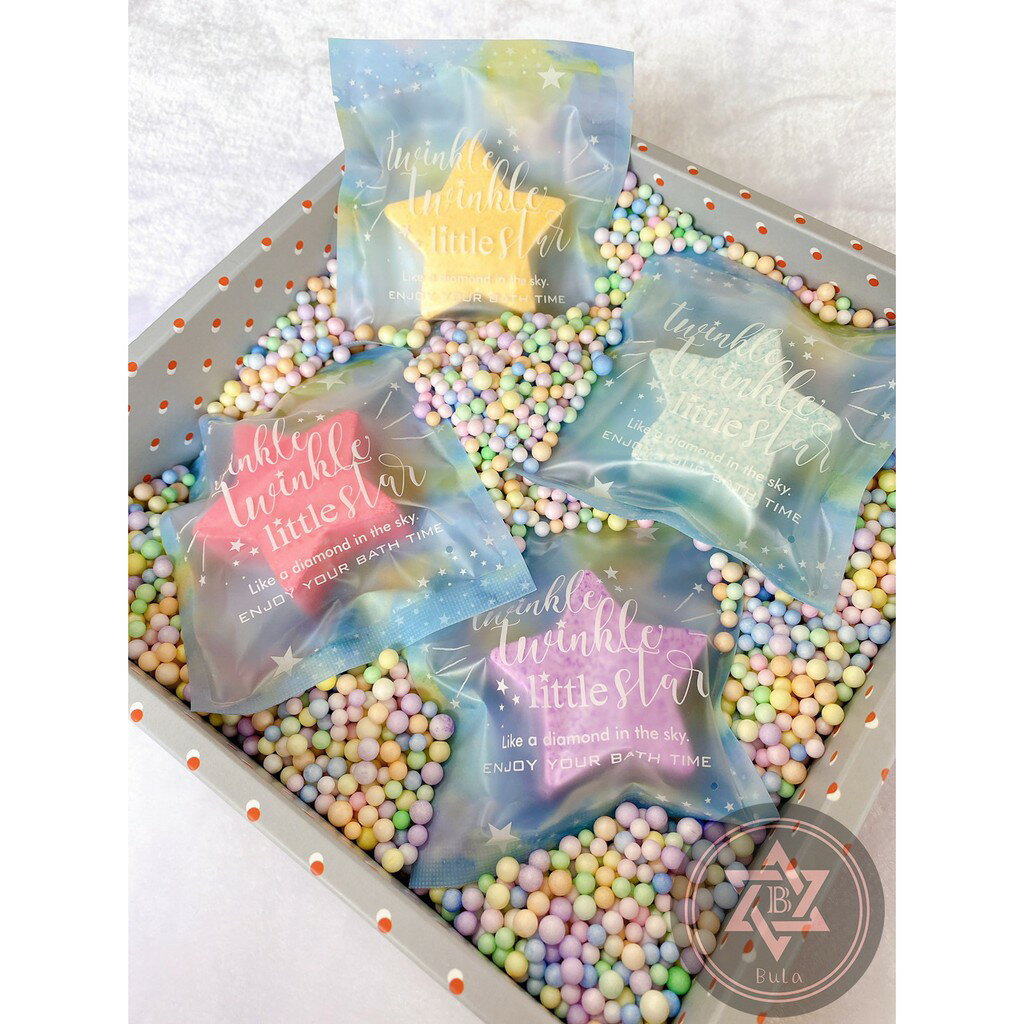 『布拉小舖』【臺灣現貨】日本 星星造型入浴劑 泡澡球 沐浴球 禮物 沐浴用品 送禮