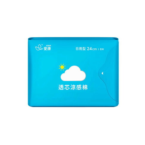 愛康透芯涼感棉 日用型24cm 8片 1