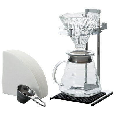 金時代書香咖啡 ​​​​​​​HARIO V60玻璃濾杯工業風手沖組 2~5杯 VPOS-1506-SV
