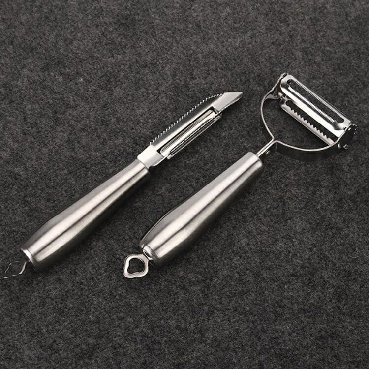 德國兩用不銹鋼刨絲刀刮削皮器蔬果刨皮土豆切絲器水果削皮刀