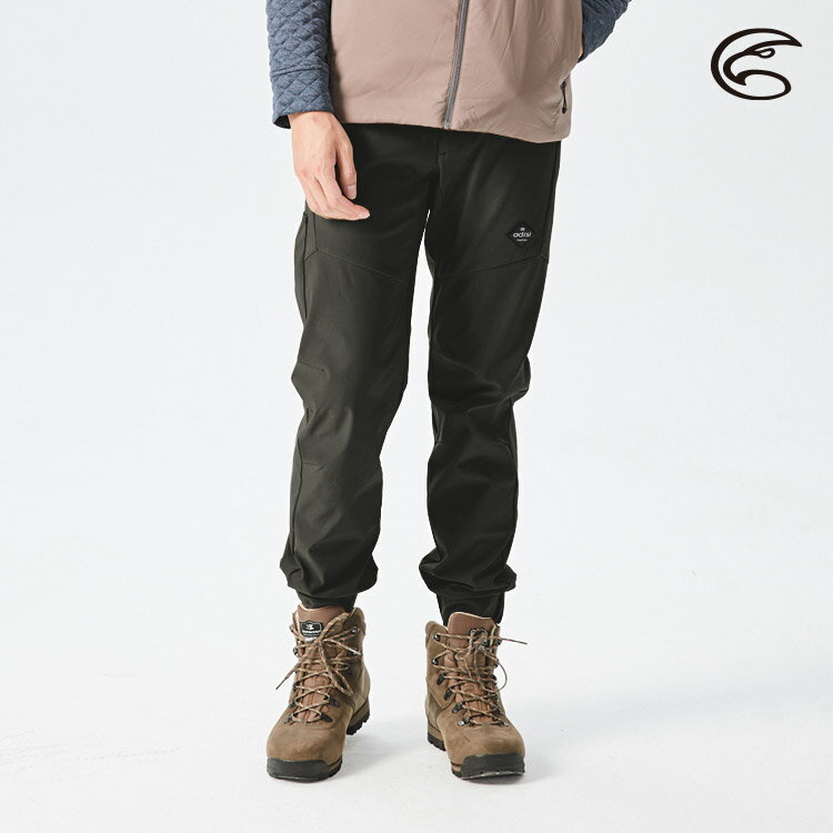 ADISI 男SORONA撥水耐磨輕抗風縮口機能長褲AP2121020 (S-2XL) / 束口褲 縮口褲 環保紗 防潑水 四面彈 耐磨 快乾 登山健行 7