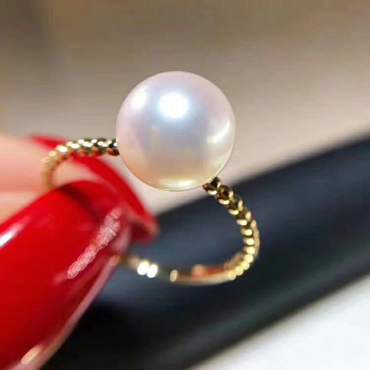 DIY配件 S925純銀簡約麻花款開口可調節珍珠戒指空托半成品手飾女