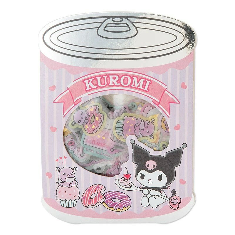 【震撼精品百貨】酷洛米 Kuromi~日本三麗鷗Sanrio 酷洛米罐型包裝貼紙*00130