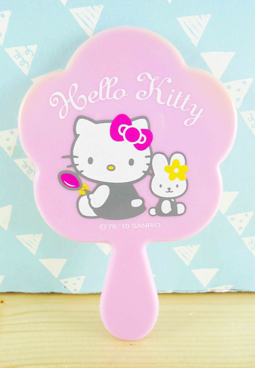 【震撼精品百貨】Hello Kitty 凱蒂貓-HELLO KITTY手拿鏡-小兔圖案 震撼日式精品百貨