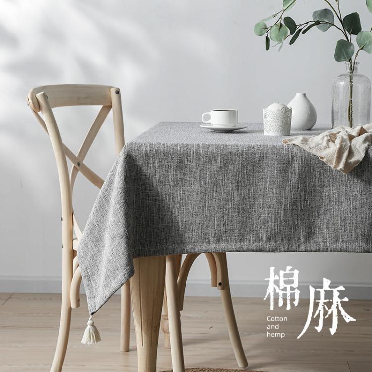 桌布棉麻加厚簡約北歐網紅布藝長方形中式茶幾餐桌布檯布學生桌墊 幸福驛站