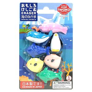 IWAKO-造型橡皮擦/海洋動物