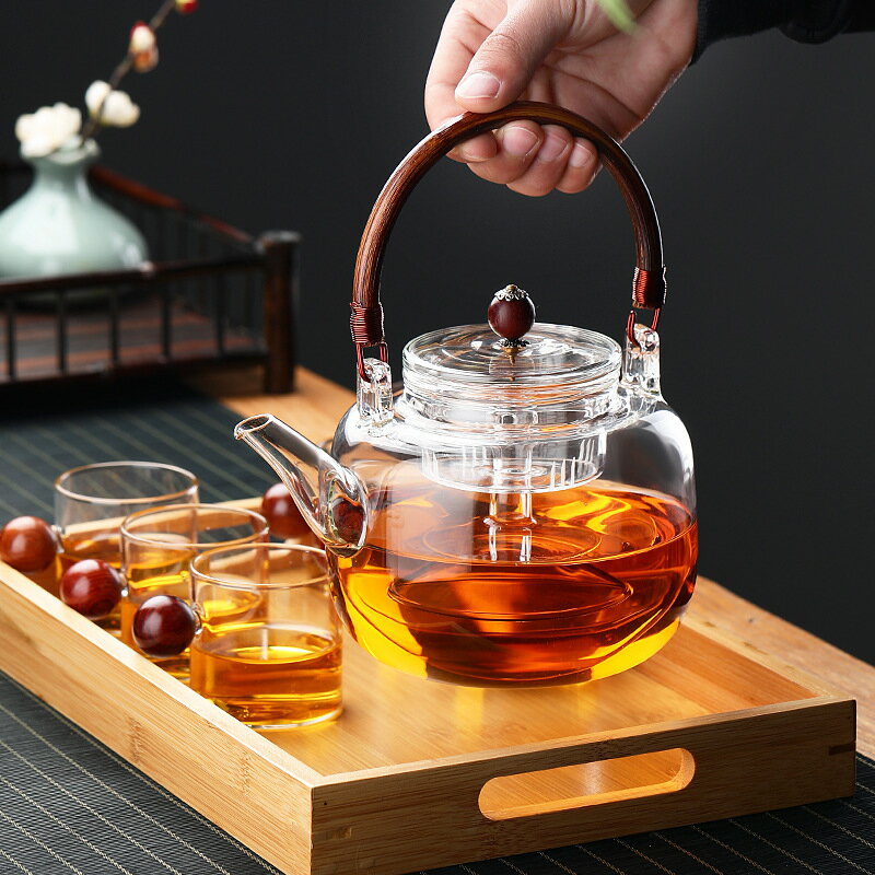 優樂悅~日式煮茶器電陶爐煮茶爐小型煮茶玻璃家用燒水壺燒茶爐煮茶壺加熱手沖壺 茶壺