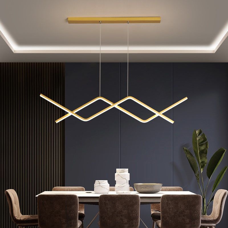 餐桌飯廳吧臺吊燈辦公室北歐餐廳吊燈極簡長線條輕奢現代簡約燈具
