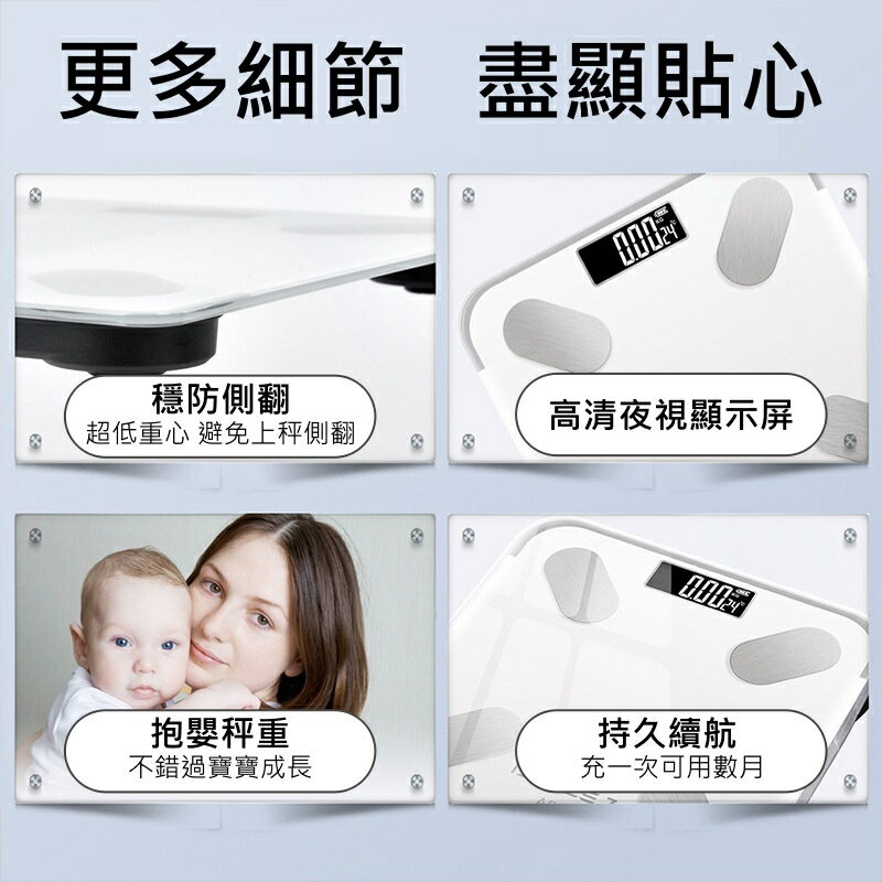 【iWork花屋】台灣出貨 送皮尺+充電線 體重計 APP藍芽智能 繁體版 體重機 電子體重計 電子體重機 電子體重秤 體重秤 體脂計 歡迎企業訂購詢問 2