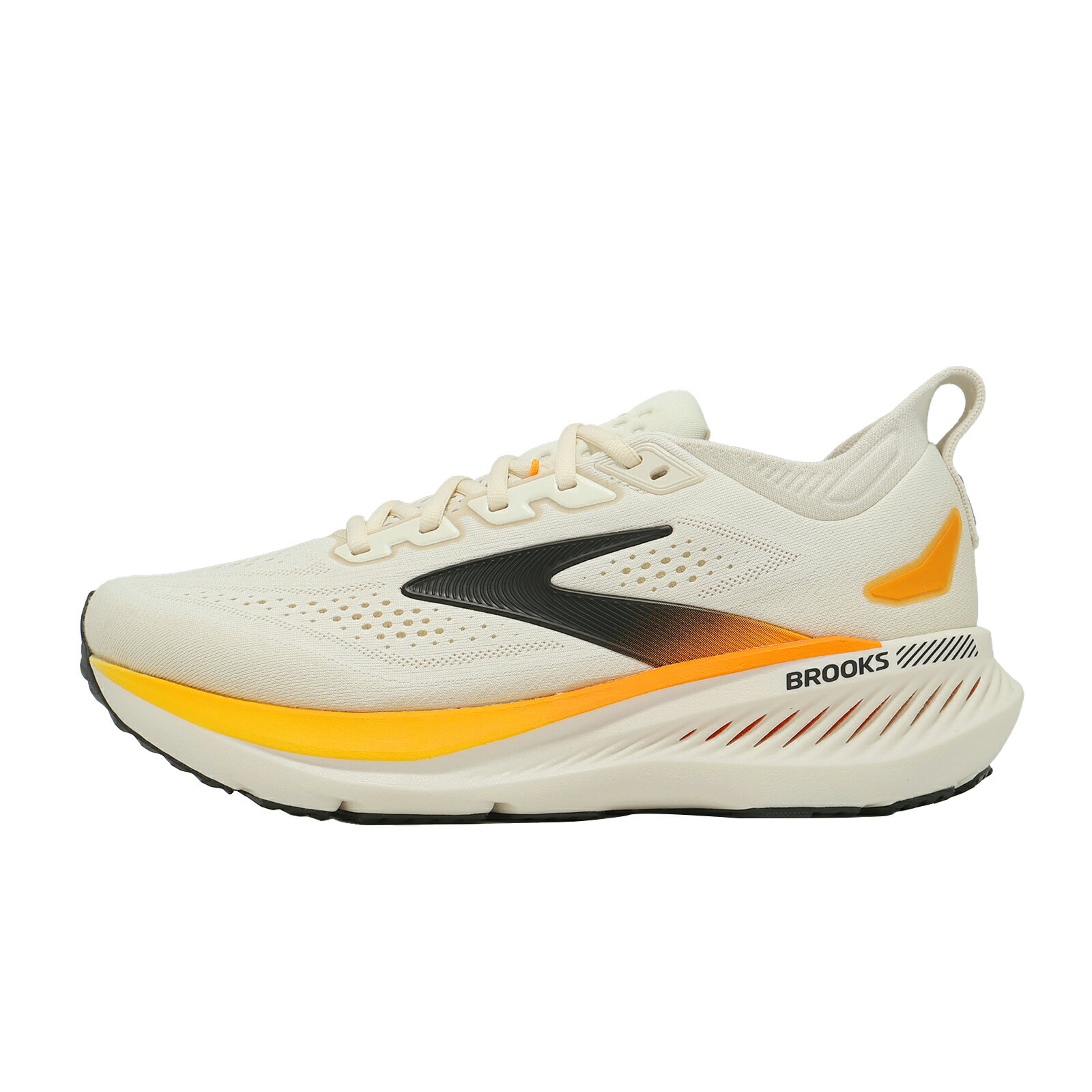 Brooks 慢跑鞋 Glycerin GTS 23 男鞋 白橘 甘油系列23代 氮氣中底 1105031D228