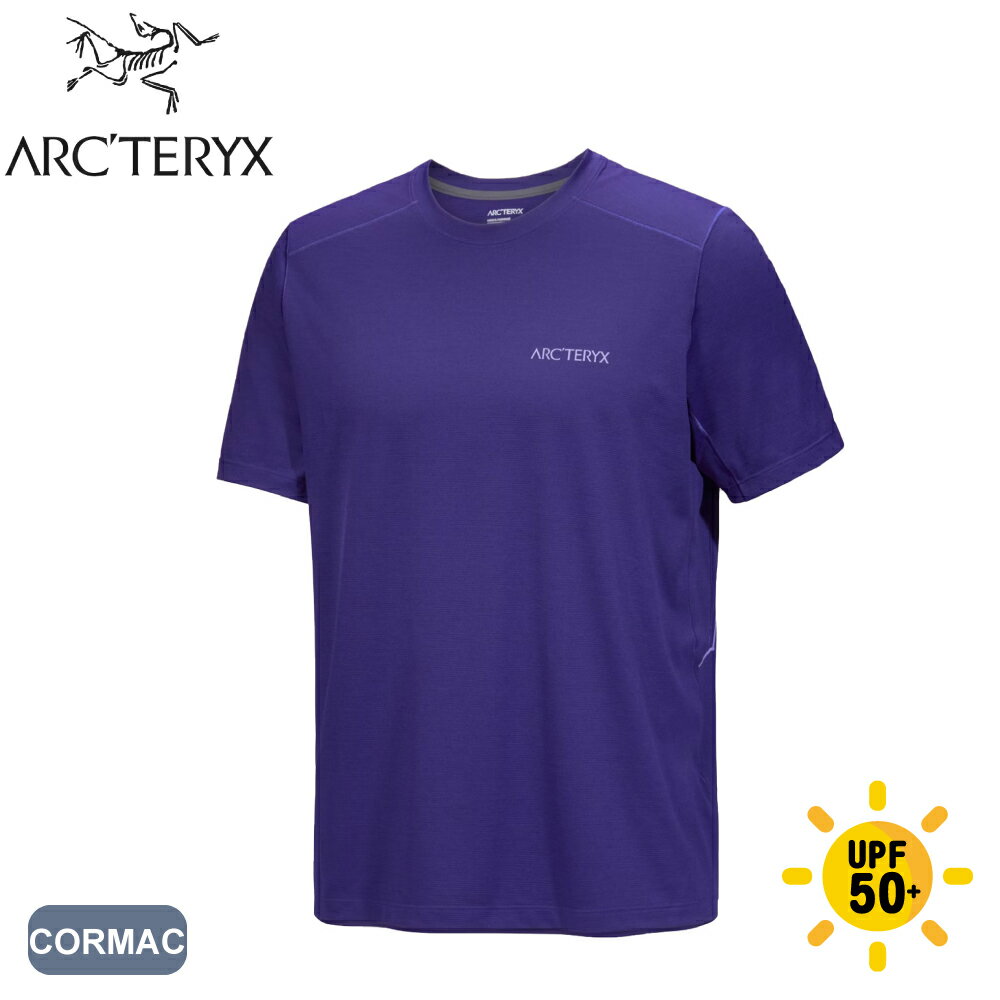 【ARC'TERYX 始祖鳥 男 Cormac Arc'Bird短袖T恤《聲波雜藍/月石藍》】X000009721/登山/排汗衫