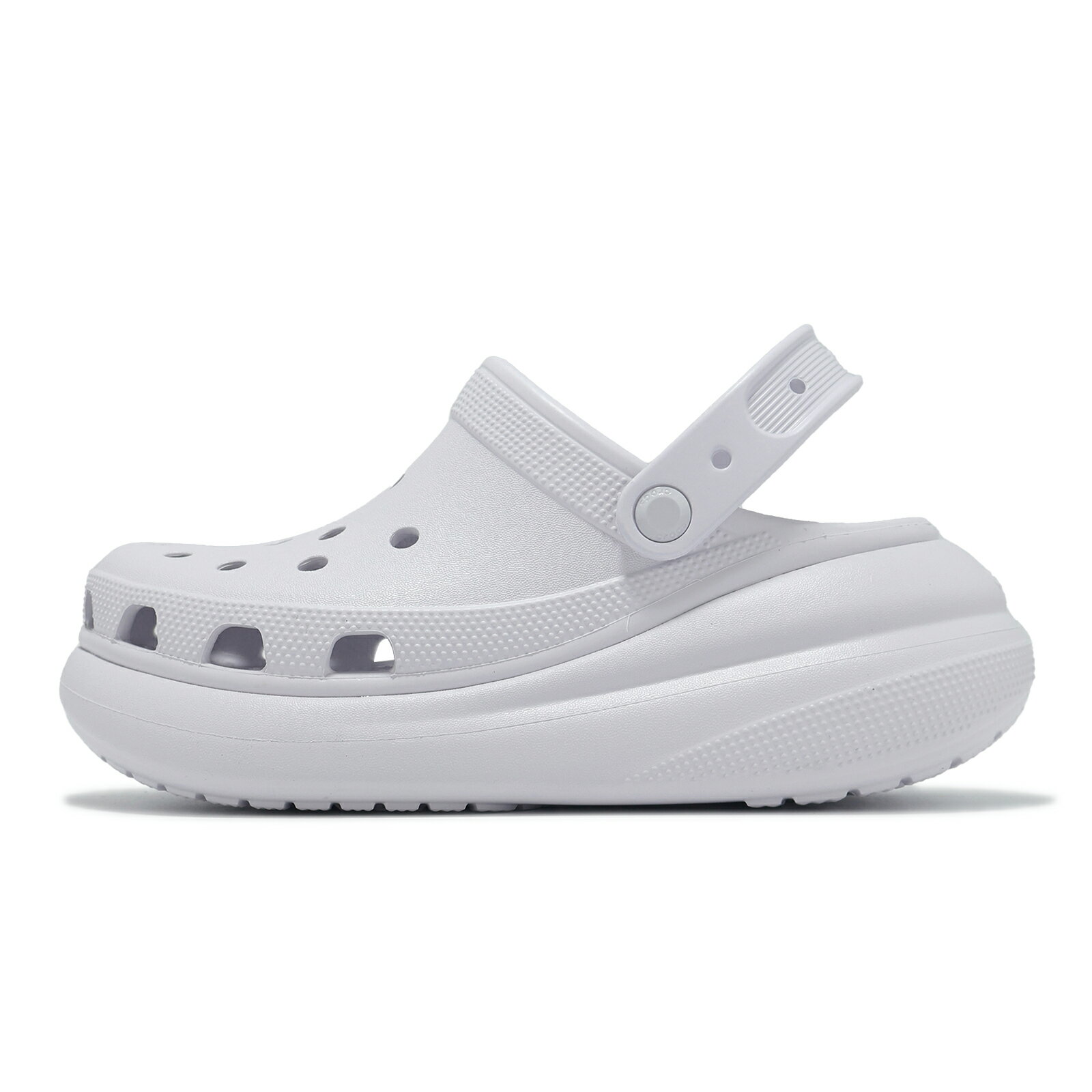 Crocs 洞洞鞋 洞洞鞋 Crush Clog 男鞋 女鞋 泡芙克駱格 霜紫色 灰 厚底 增高 休閒鞋 卡駱馳 2075215BO