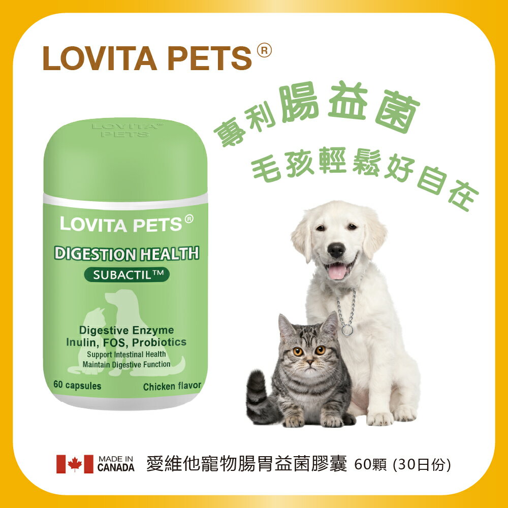 LOVITA PETS 愛維他寵物 腸胃益菌膠囊