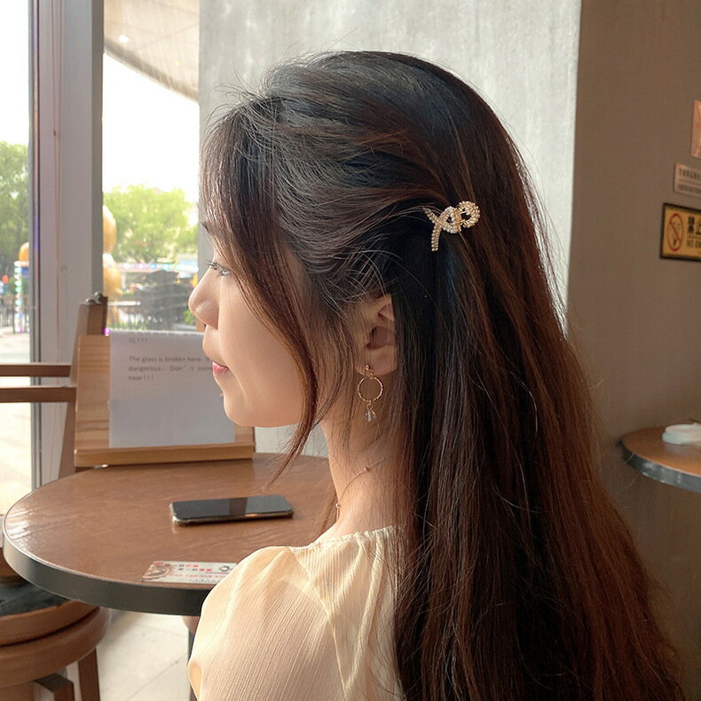 FB3411 韓式仙女氣質小號珍珠髮夾 (一組5入)
