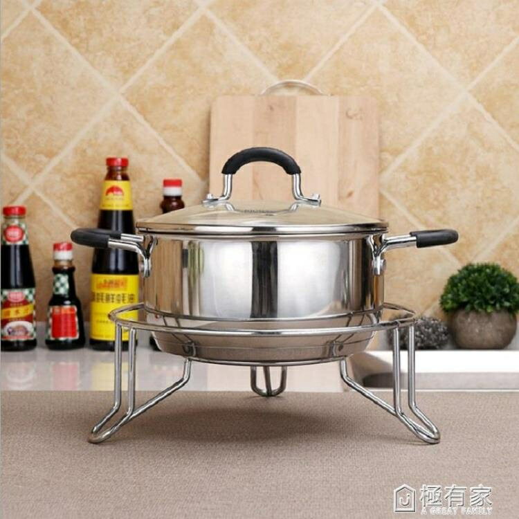 鍋架子放炒鍋架家用廚房置物架檯面隔熱防燙鍋墊煤氣灶鍋具收納架 99購物節
