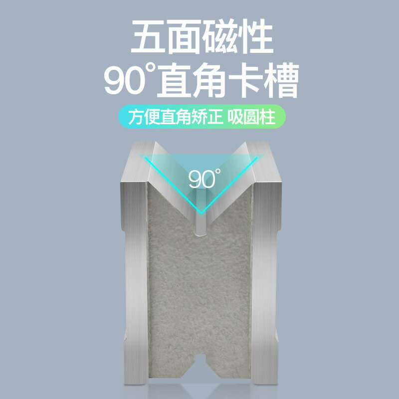 {公司貨 最低價}日本三量雙V型開關式磁力座高精密吸磁力固定性表座強磁磁鐵底座 2