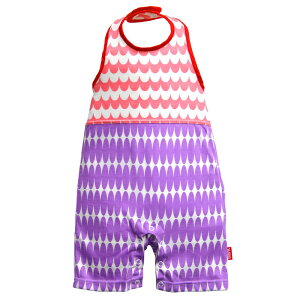 【 BIBPA 】露背式連身包屁衣 (波粉+紫)-純棉日本製-快速出貨