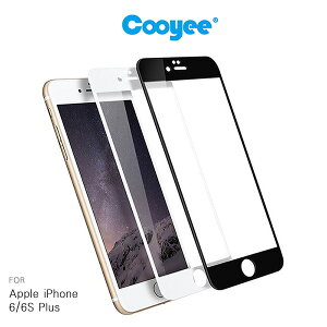 強尼拍賣~Cooyee Apple iPhone 6/6S Plus 滿版玻璃貼(亮面) 全膠 滿版 全屏 高透光率 9H硬度 2.5D 鋼化膜