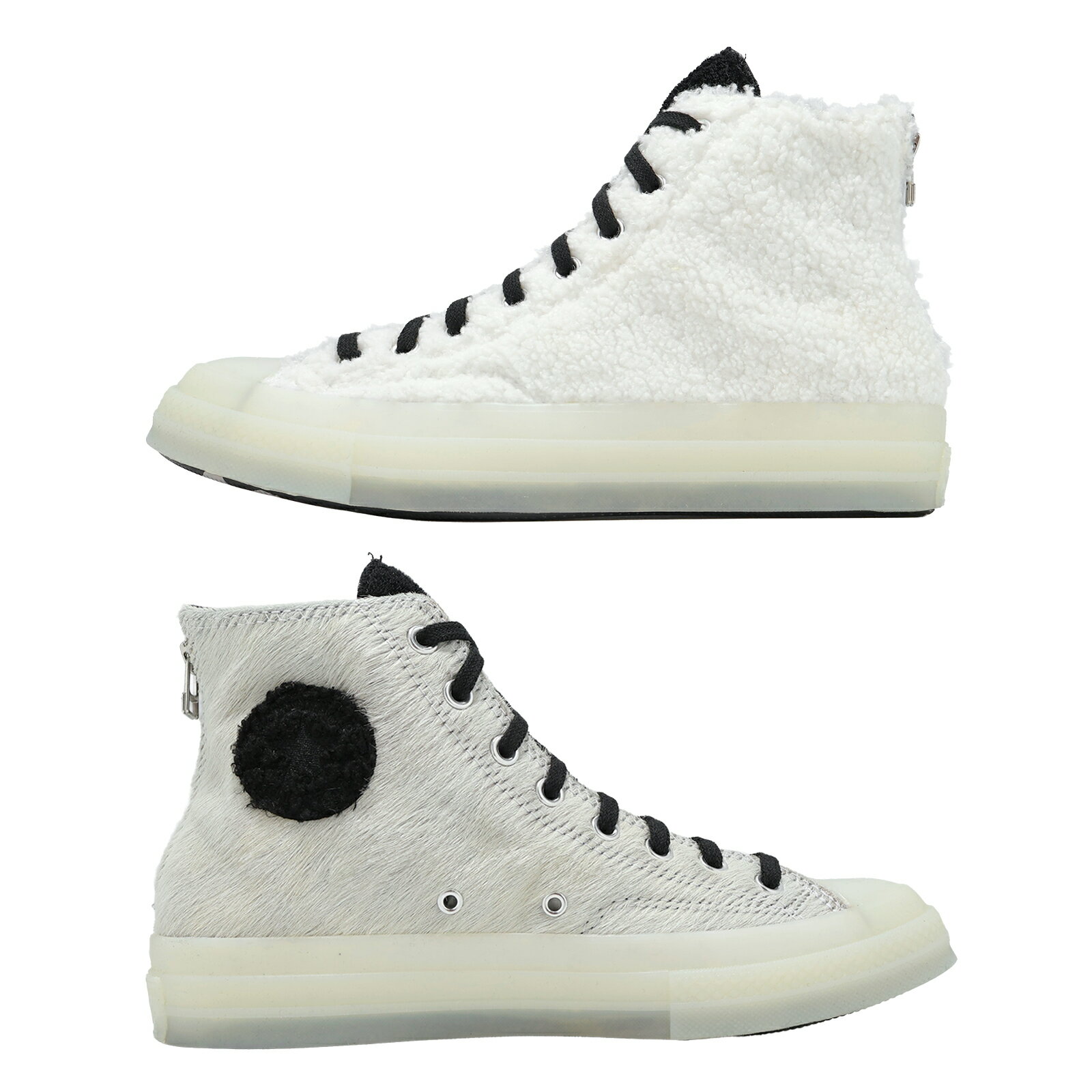 Converse 休閒鞋 Chuck 70 Hi 男鞋 白 黑 高筒 CLOT 羊羔絨 奶油底 拉鍊 A00321C