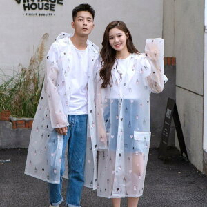雨衣 透明時尚抖音可愛韓國潮牌男女款網紅成人防暴雨外套長款全身雨衣 樂樂百貨